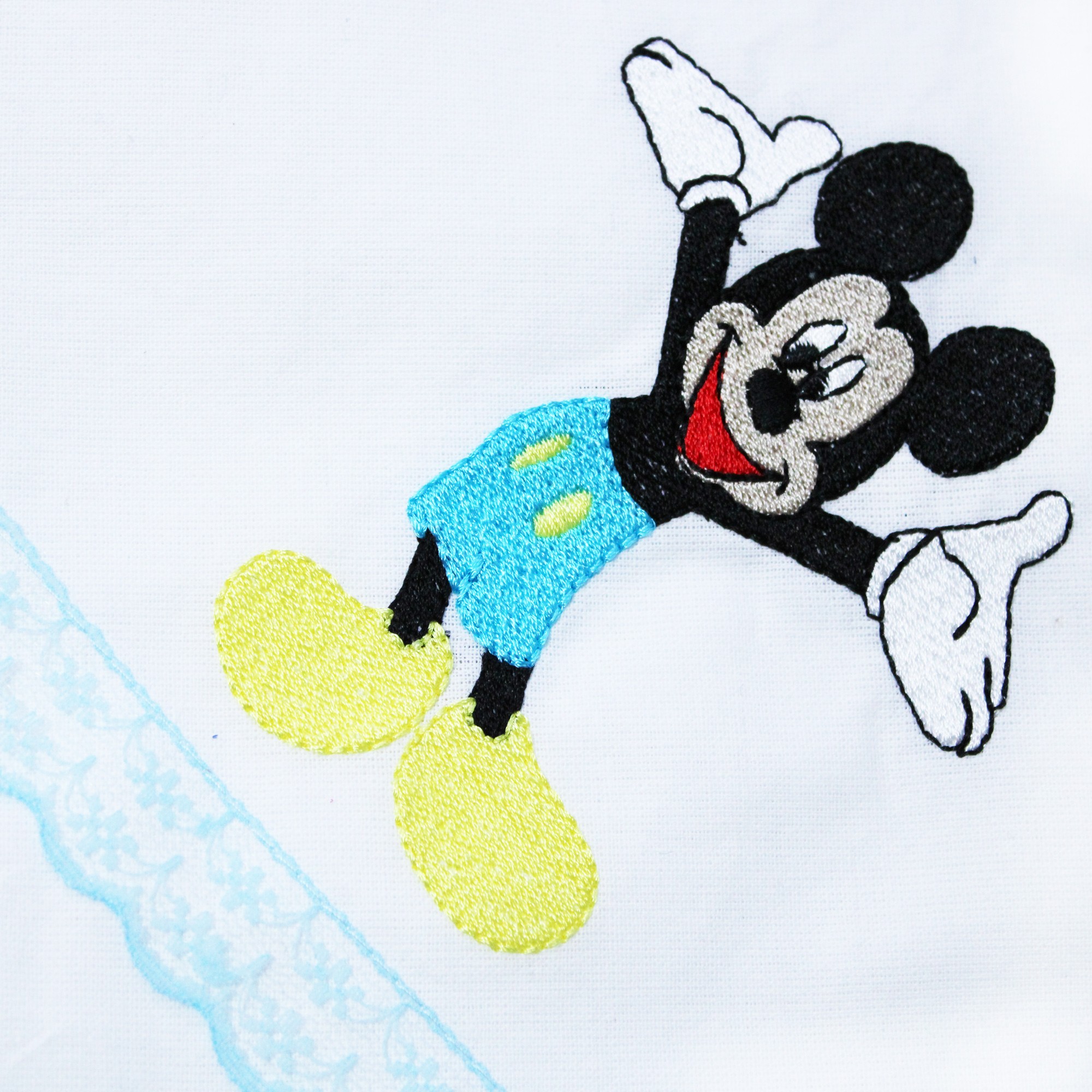 Set trusou si lumanare pentru botez, model Mickey Mouse, 8 piese, Bleu, Recostore®, REC2586 - imagine 6