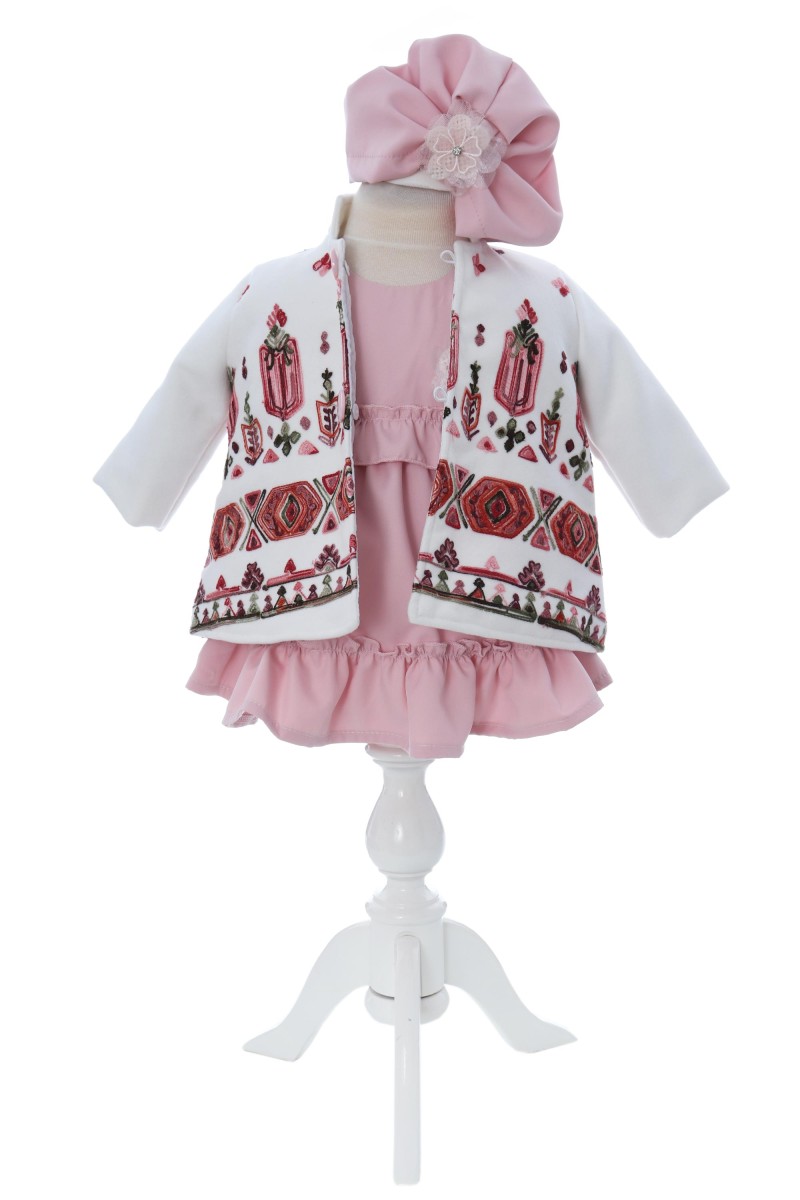 Rochita botez cu palton si turban, Recostore®, REC3049 - imagine 2