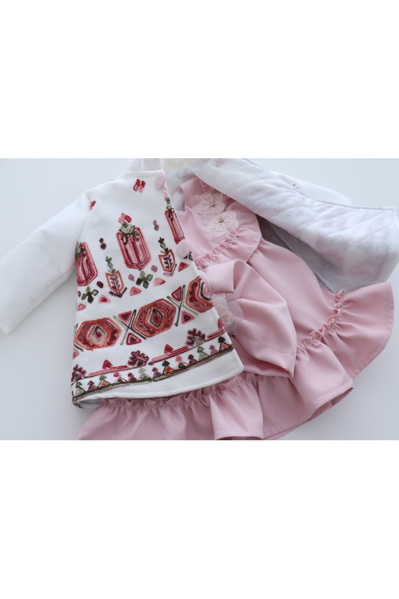 Rochita botez cu palton si turban, Recostore®, REC3049 - imagine 7