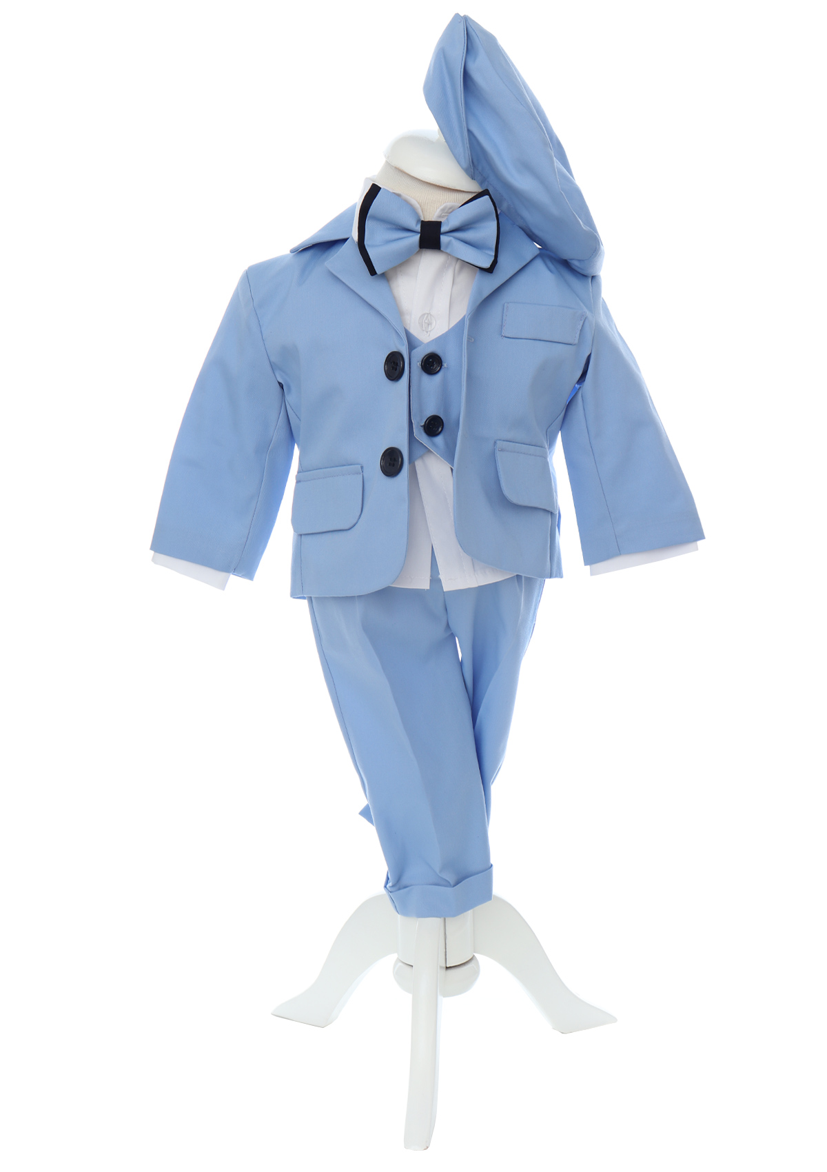 Trusou botez baieti cu Mickey Mouse, culoare bleu, REC3204 - imagine 15