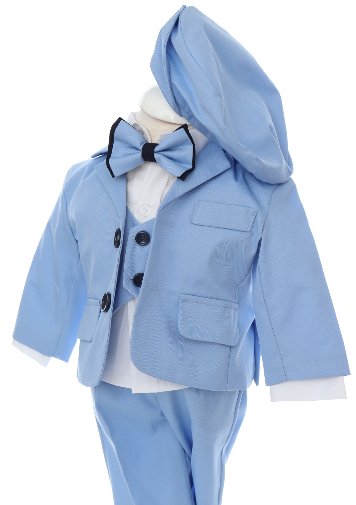 Trusou botez baieti cu Mickey Mouse, culoare bleu, REC3204 - imagine 14