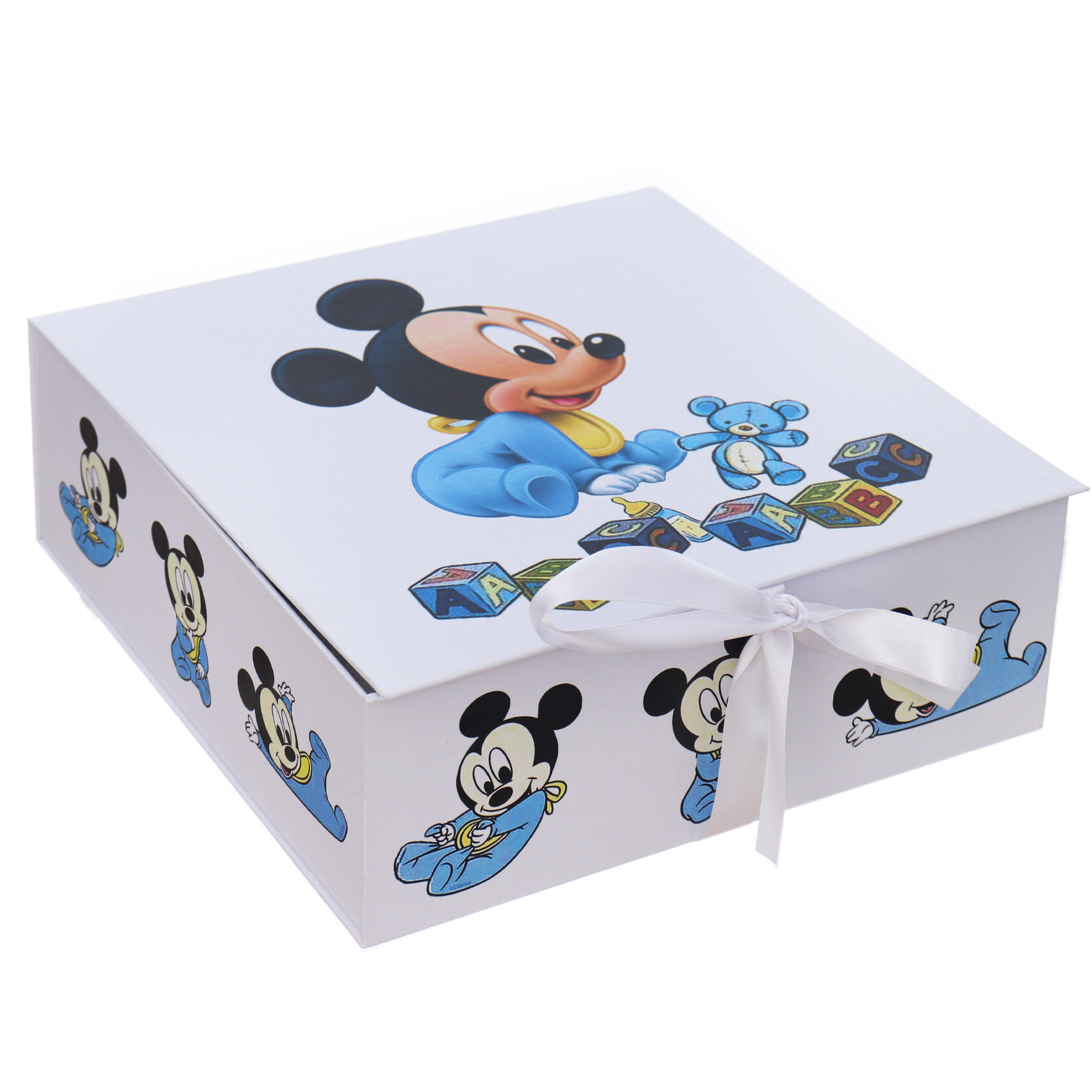 Trusou botez baieti cu Mickey Mouse, culoare bleu, REC3204 - imagine 6