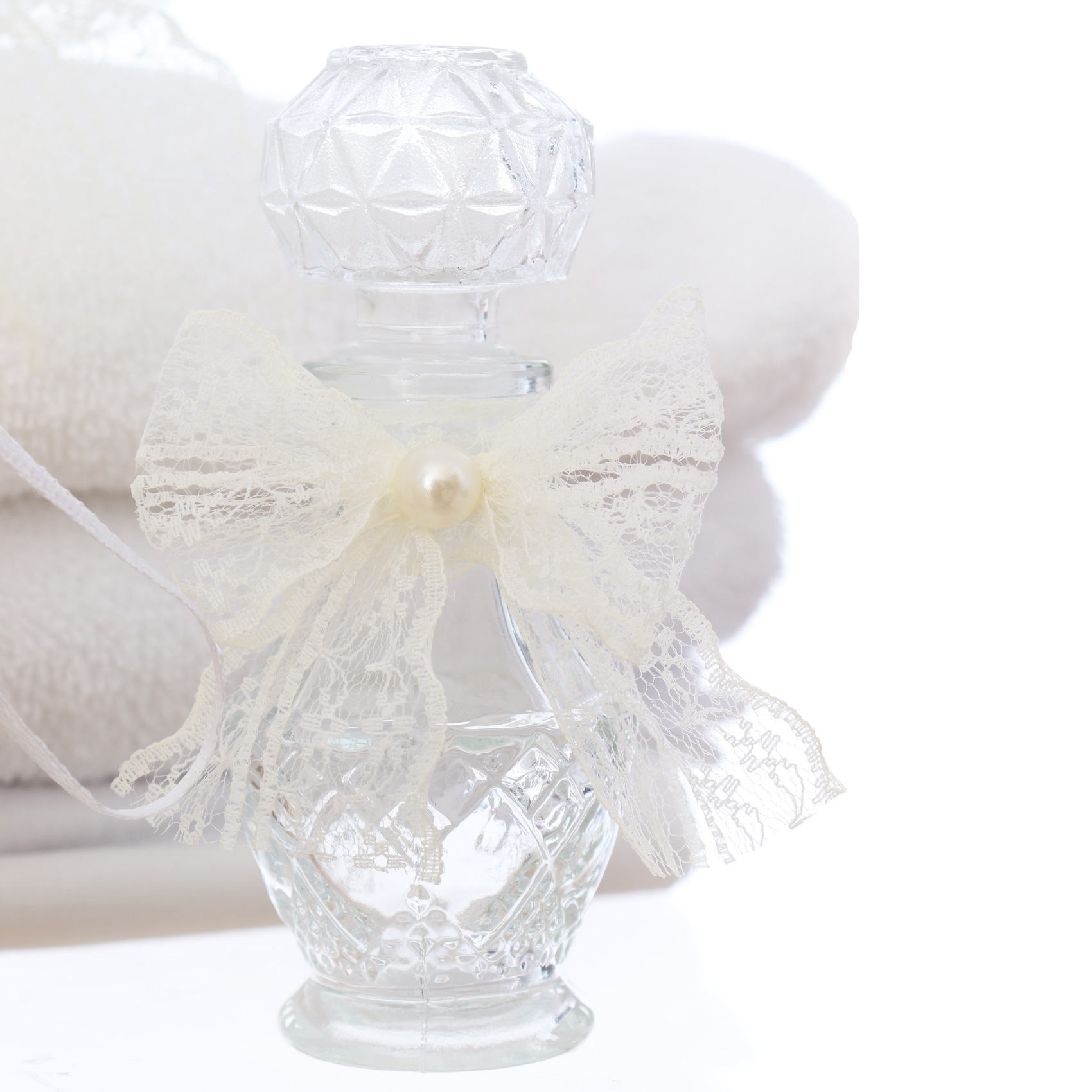 Trusou botez fete, model simplu cu flori de bumbac, Recostore®, REC3251 - imagine 13
